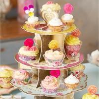 Floral Cupcake Stand