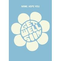 flower | personalised get well card