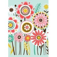 flowers birthday card bo1045