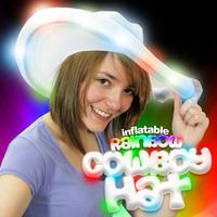 Flashing Inflatable Cowboy Hat