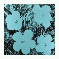 Flowers Blue By Andy Warhol