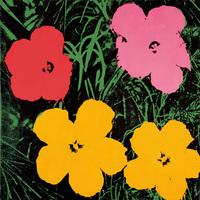 flowers c1964 1 red 1 pink 2 yellow by andy warhol