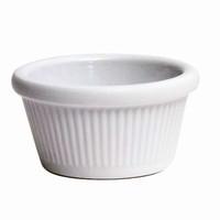 Fluted Melamine Ramekins 1oz White (Case of 48)