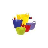 Flexible bucket with handles in various colours and sizes