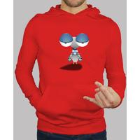 fly dull red man sweatshirt