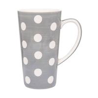 florence grey spot latte mug