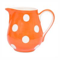 florence orange spot milk jug