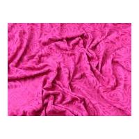 Floral Viscose Stretch Jersey Dress Fabric Cerise Pink