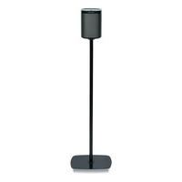 flexson black floorstand for sonos play1 single