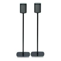 flexson black floorstands for sonos play1 pair