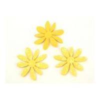 flower shape padded felt motifs