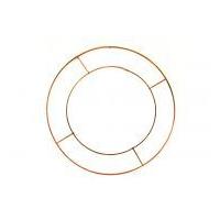 Flat Round Metal Wreath Frames Copper