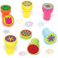 Flower Self-Inking Stampers (Pack of 10)