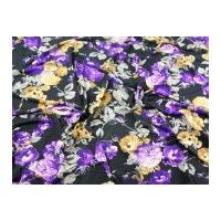 Floral Print Stretch Jersey Dress Fabric