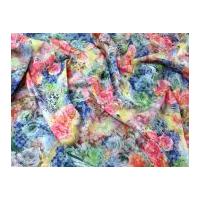 floral print cotton voile blend dress fabric multicoloured 3