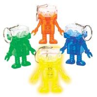 Flashing Robot Keyrings (Pack of 30)