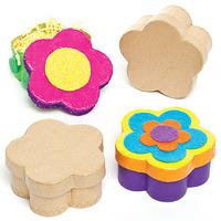 flower craft boxes pack of 4