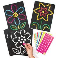 Flower Dotty Sticker Art (Pack of 32)