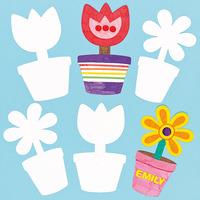 Flowerpot Card Shapes (Pack of 30)