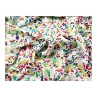 floral hand printed bubble batik cotton dress fabric multicoloured