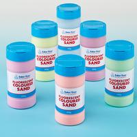 fluorescent coloured sand per 3 packs