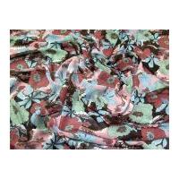 Floral Print Polyester Chiffon Dress Fabric Multicoloured