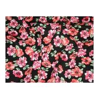 Floral Print Hendon Stretch Cotton Twill Dress Fabric