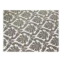 fleur de lys print plastic coated pvc table protector fabric white