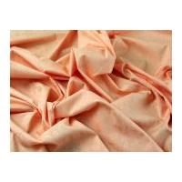 Floral Matte & Shine Stretch Cotton Dress Fabric Peach