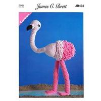 Flo the Flamingo in James C. Brett Flutterby (404)