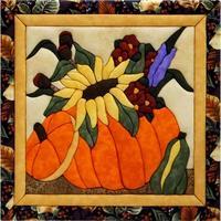 Flowers In A Pumpkin Quilt Magic Kit-12X12 344872