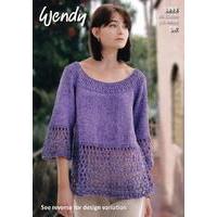 Flared Top and Tunic in Wendy Supreme Cotton Silk DK (5893)