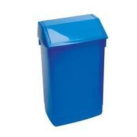 flip top bin 60 litre composite plastic blue 510796