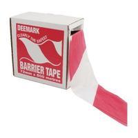 Flexocare Red and White Polythene Barrier Tape Dispenser 72mmx500m