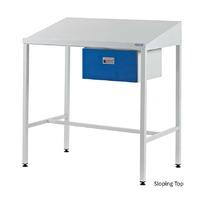 flat top workstation with 1 drawer 920mm h x 1000mm w x 460mm d