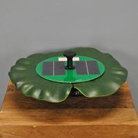 floating lily shaped water fountain water feature solar by smart solar