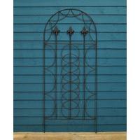 fleur de lys design metal trellis 120cm x 50cm by gardman