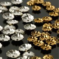 Fluted Caps 6mm dia. - Gold