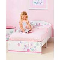 Flowers and Birdies Toddler Bed