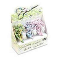 floral stork embroidery scissors assorted colours