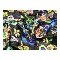 Flower Print Satin Dress Fabric