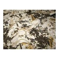 floral print linen dress fabric brown