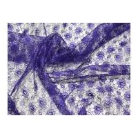 Floral Lace Dress Fabric Purple