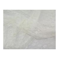 Floral Lace Dress Fabric Ivory