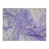 Floral Lace Dress Fabric Lilac