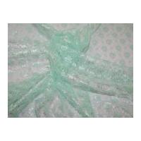 Floral Lace Dress Fabric Mint Green