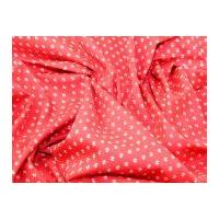 Fleur De Lys Print Cotton Poplin Fabric Red