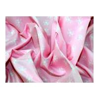 floral bunch print cotton poplin fabric pink