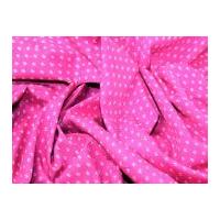 Fleur De Lys Print Cotton Poplin Fabric Cerise Pink