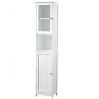 Floor Standing Tall Bathroom Cabinet In White